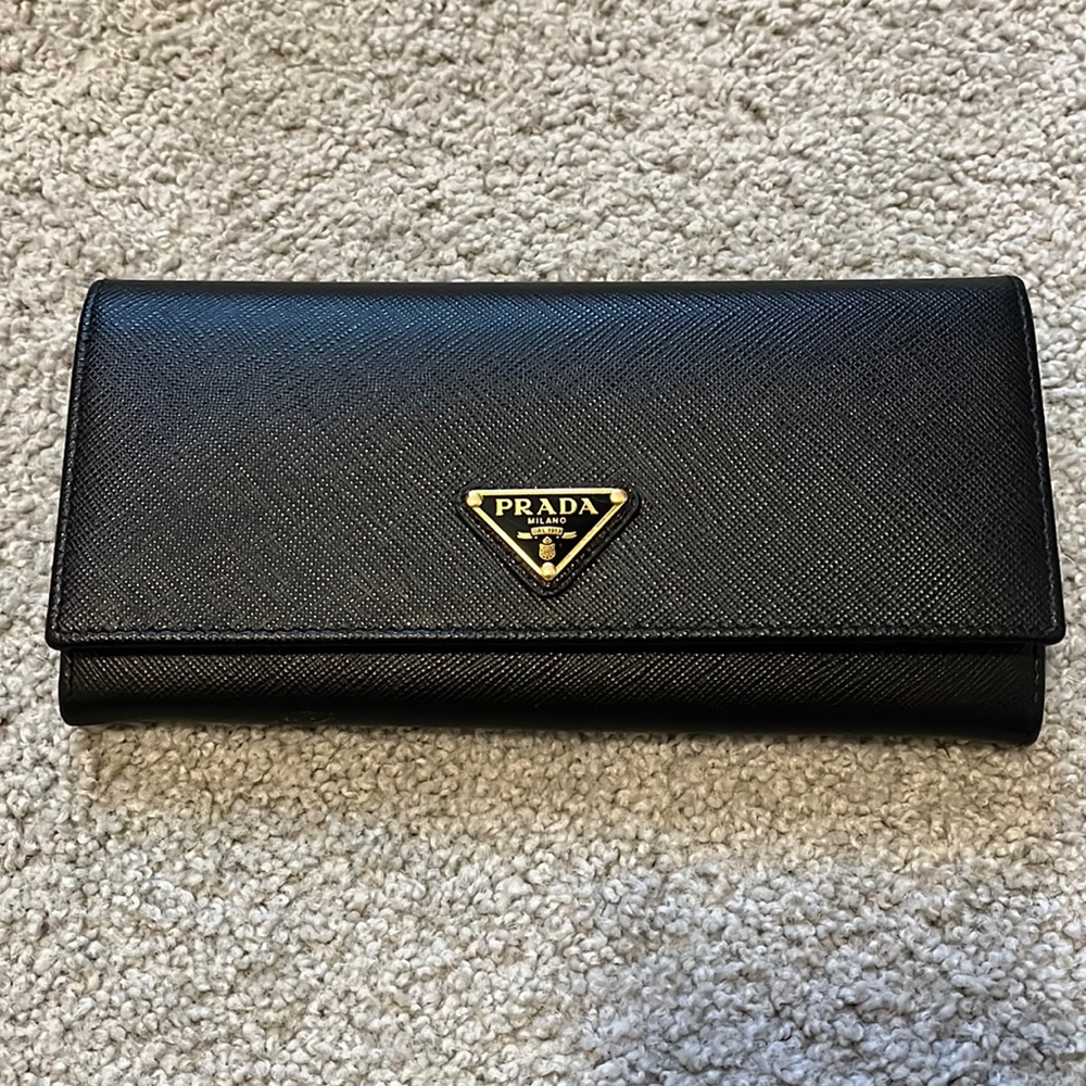 PRADA Large Saffiano Leather Wallet